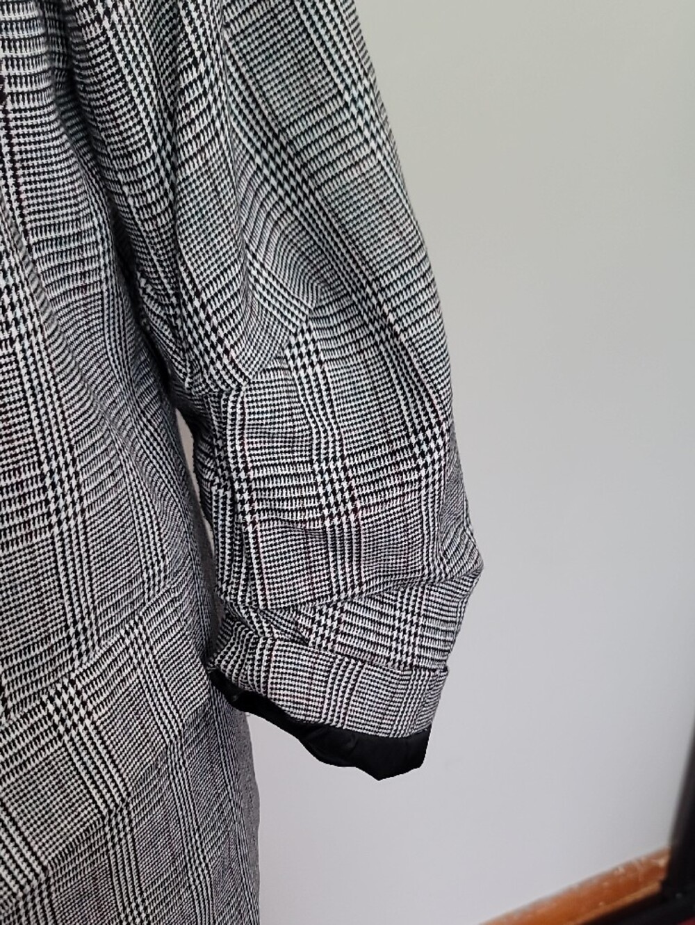 Retro Shinestar Black and White Plaid Open-Front Blazer - Picture 9 of 14